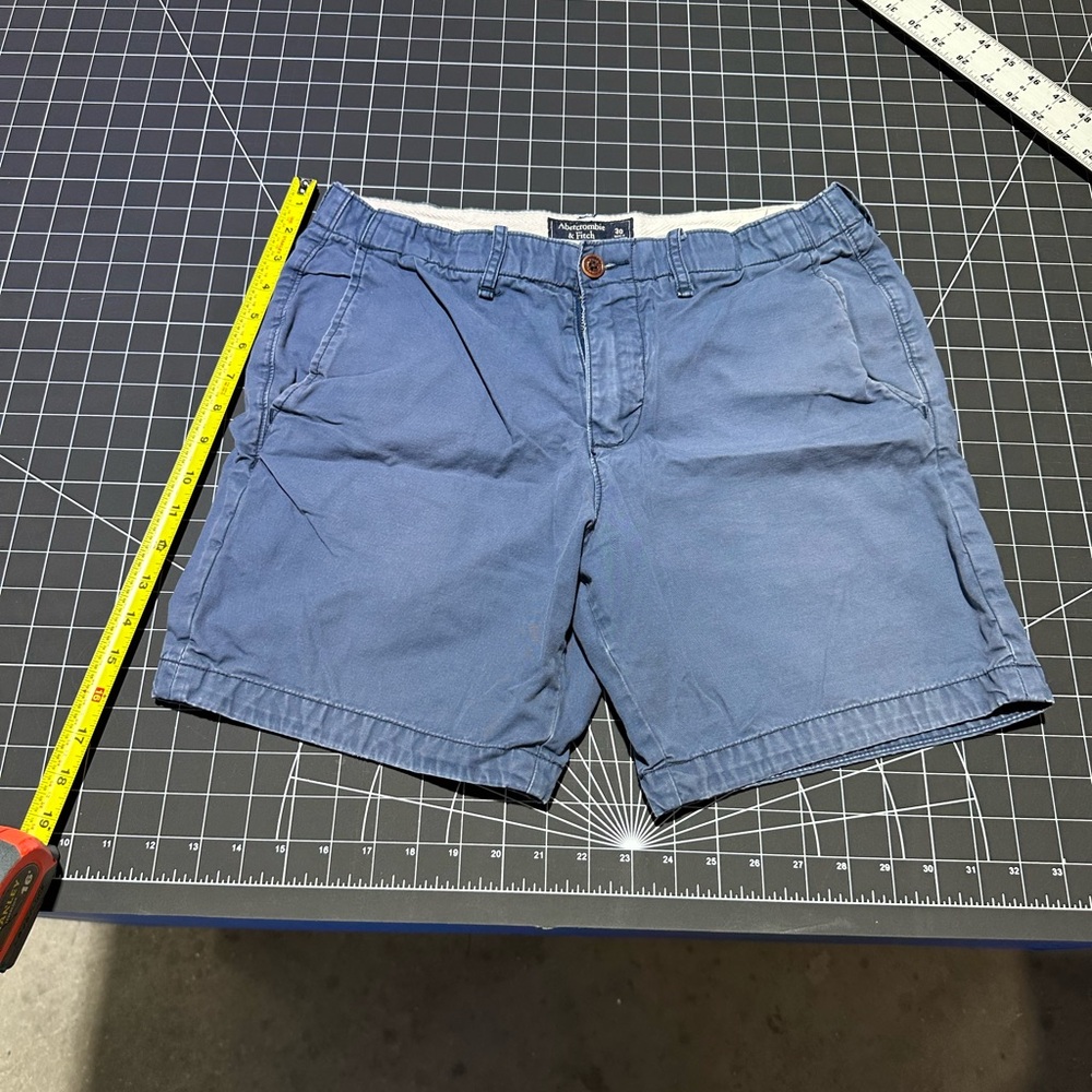 Abercrombie & Fitch Blue Casual Galt Front Shorts